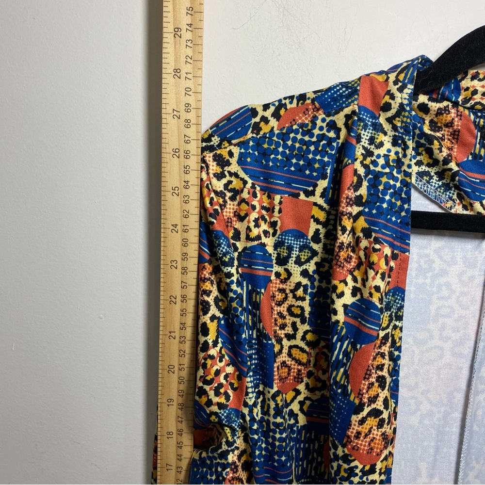 Reborn NY Boho Chic Kimono Open Front Layered Maxi Cardigan Duster Womens XL - Picture 7 of 9